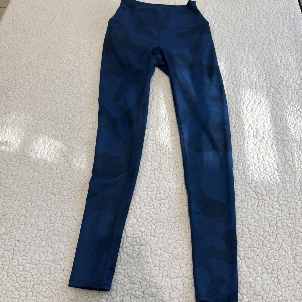 ALO YOGA Blue Camouflage High-Waist Camo Legging Active Workout Size XS